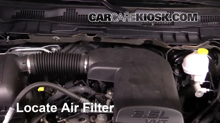 2014 Ram 1500 Big Horn 3.6L V6 FlexFuel Crew Cab Pickup Air Filter (Engine)